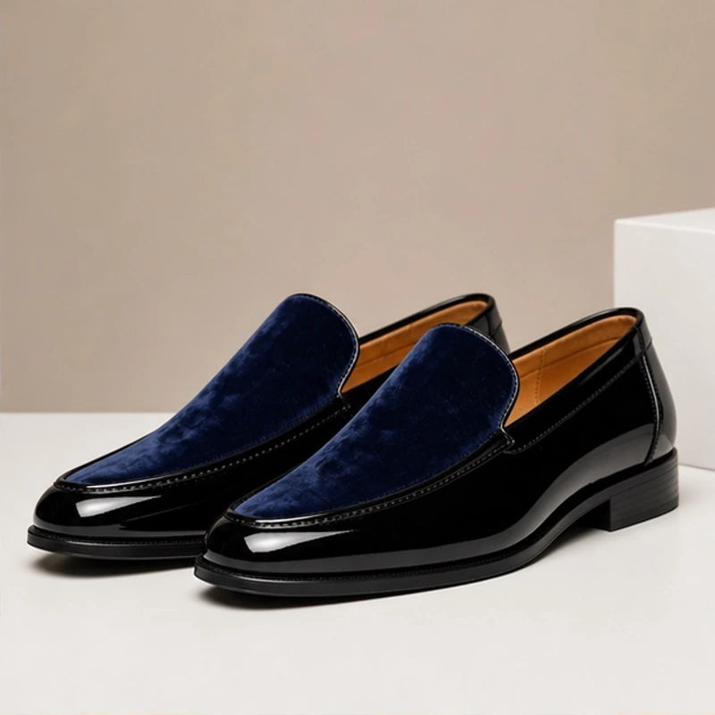 Armitage Leather Loafers - Navy - Men's Footwear > Loafers - Hendlys - Image 1