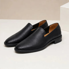 Aston Polished Leather Loafers - Black - Shoes - Hendlys - Image 1