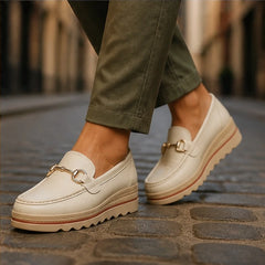 Aveline Orthopedic Loafer - White - Shoes - Hendlys - Image 1