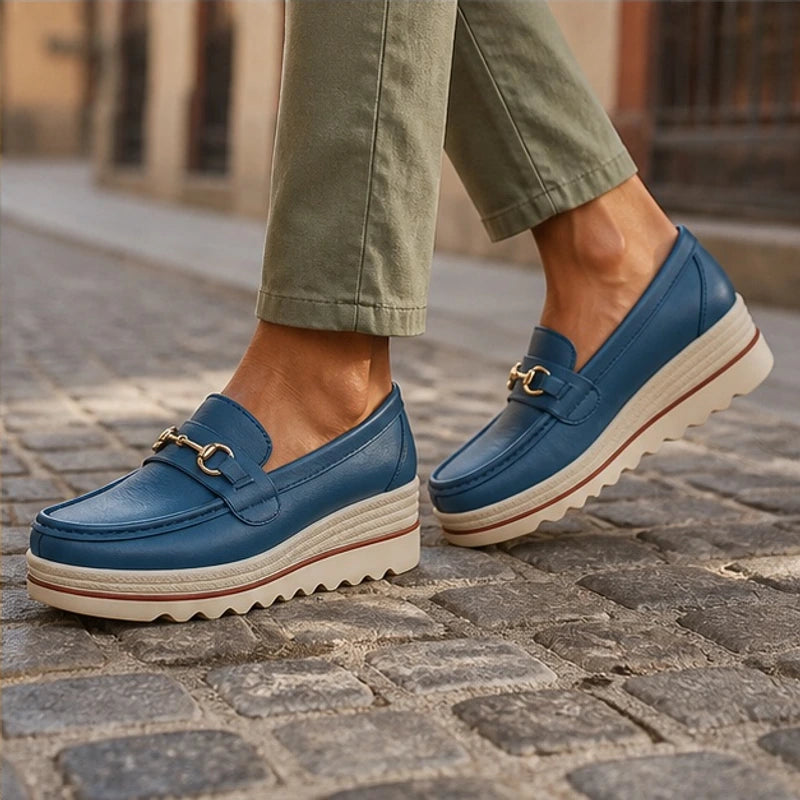 Aveline Orthopedic Loafer - Deep Blue - Shoes - Hendlys - Image 1