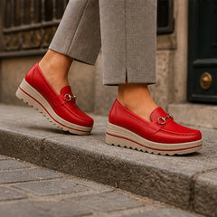 Aveline Orthopedic Loafer - Cherry Red - Shoes - Hendlys - Image 1