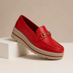 Aveline Orthopedic Loafer - Cherry Red - slip-on shoes - Hendlys - Image 4