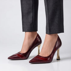 Maria May Metallic Heels - Red - women's heels - Hendlys - Image 2