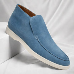 Marlow Suede Chukka Loafer - Blue - Loafers - Hendlys - Image 1