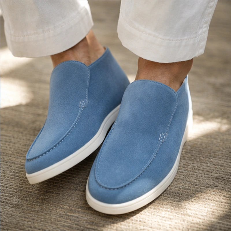 Marlow Suede Chukka Loafer - Blue - chukka loafer - Hendlys - Image 4