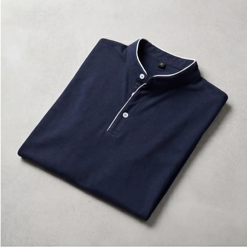 Jenson Polo Shirt - Navy - breathable polo - Hendlys - Image 4