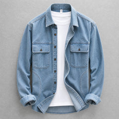 Barton Tailored Denim Shirt - Shirt - Hendlys - Image 1