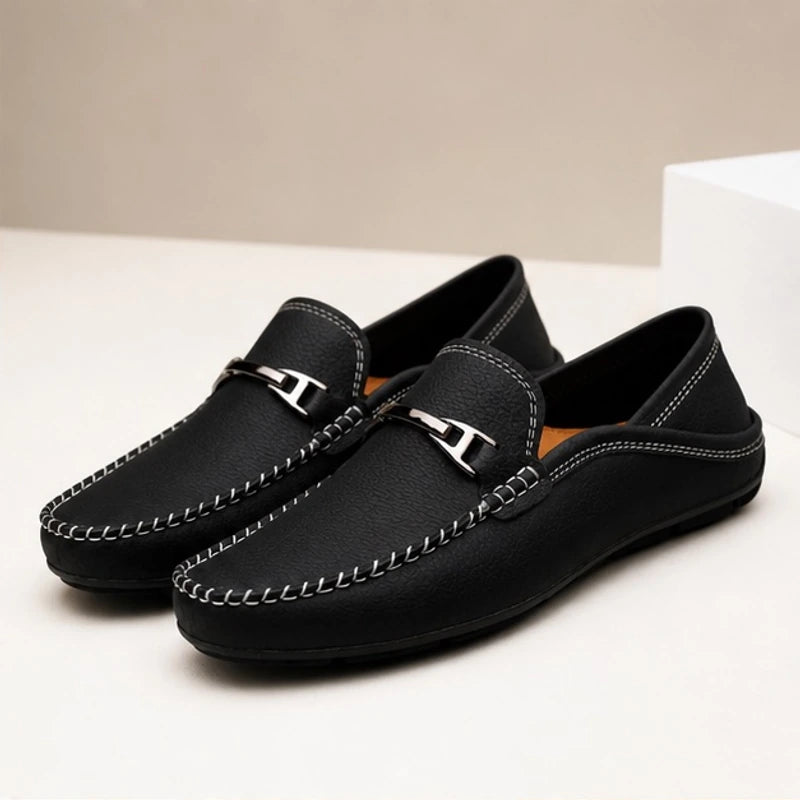 Belcourt Leather Loafers - Black - loafers - Hendlys - Image 2