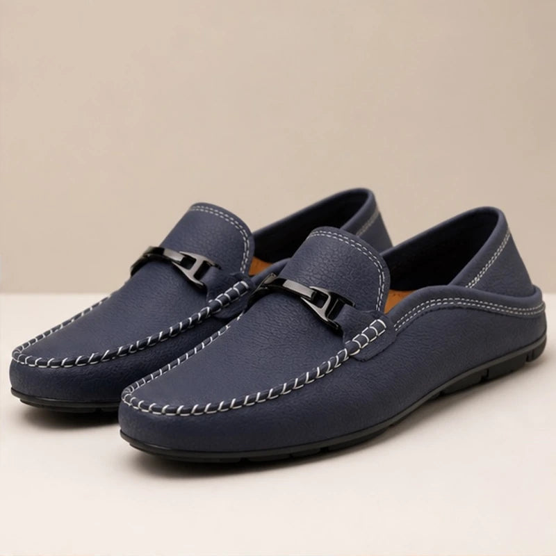 Belcourt Leather Loafers - Blue - loafers - Hendlys - Image 2