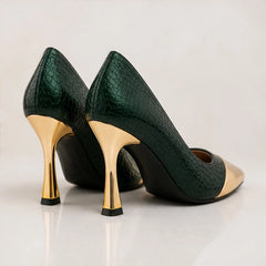 Bianca Pointed-Toe Pumps - Cypress - Footwear > Heels > Pointed-Toe Pumps - Hendlys - Image 3