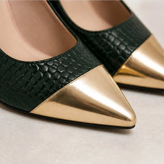 Bianca Pointed-Toe Pumps - Cypress - Shoes - Hendlys - Image 2