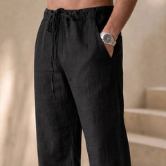 Binatchi Linen Trousers - Black - linen pants - Hendlys - Image 3