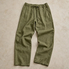 Binatchi Linen Trousers - Green - linen pants - Hendlys - Image 3