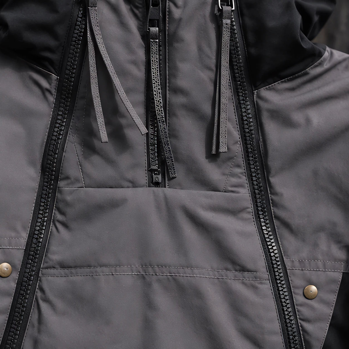 Breccan Men's Double-Zip Utility Jacket - Black - Men's Clothing > Outerwear > Utility Jackets - Hendlys - Image 4