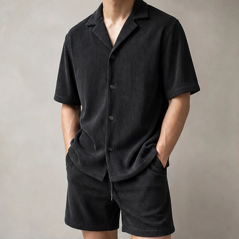 Briar Corduroy Vacation Set - Black - Outfit Set - Hendlys - Image 1