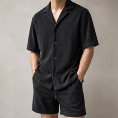 Briar Corduroy Vacation Set - Black - Outfit Set - Hendlys - Image 1