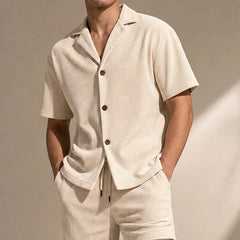 Briar Corduroy Vacation Set - Beige - Outfit Set - Hendlys - Image 1