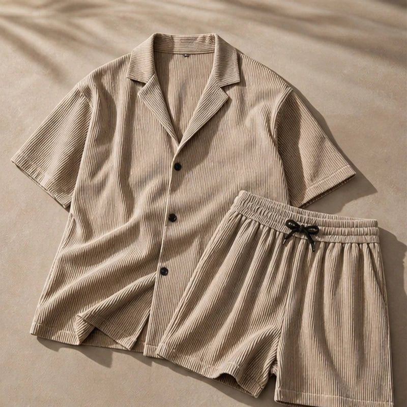 Briar Corduroy Vacation Set - Khaki - corduroy - Hendlys - Image 3