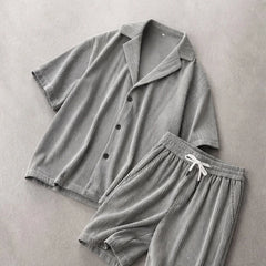 Briar Corduroy Vacation Set - Gray - cotton corduroy - Hendlys - Image 4