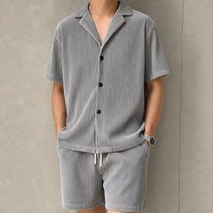 Briar Corduroy Vacation Set - Gray - Outfit Set - Hendlys - Image 1