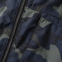 Briarcliff Men's Camouflage Hooded Windbreaker Jacket - Navy - male - Hendlys - Image 4