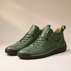 Briarwood Leather Sneakers - Green - sneakers - Hendlys - Image 2