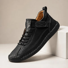Briarwood Leather Sneakers - Black - Sneakers - Hendlys - Image 1