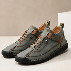 Briarwood Leather Sneakers - Olive - sneakers - Hendlys - Image 2