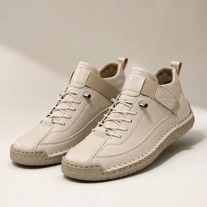 Briarwood Leather Sneakers - Cream - sneakers - Hendlys - Image 2