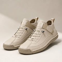 Briarwood Leather Sneakers - Cream - sneakers - Hendlys - Image 2