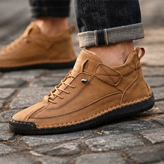 Briarwood Leather Sneakers - Tan - leather sneakers - Hendlys - Image 3