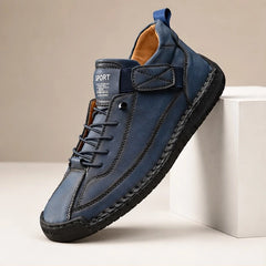 Briarwood Leather Sneakers - Blue - Sneakers - Hendlys - Image 1