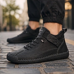 Briarwood Leather Sneakers - Black - leather sneakers - Hendlys - Image 3