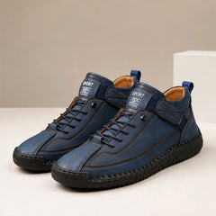 Briarwood Leather Sneakers - Blue - sneakers - Hendlys - Image 2