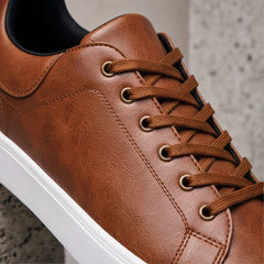 Maddison Leather Sneakers - Brown - everyday sneakers - Hendlys - Image 9