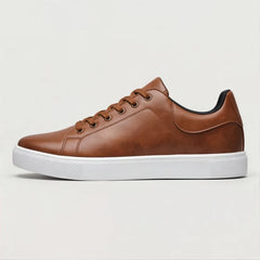 Maddison Leather Sneakers - Brown - men's sneakers - Hendlys - Image 2