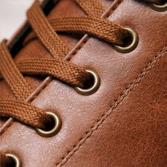Maddison Leather Sneakers - Brown - padded footbed - Hendlys - Image 7