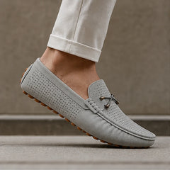 San Marco Woven Leather Loafer - Gray - italian leather - Hendlys - Image 4