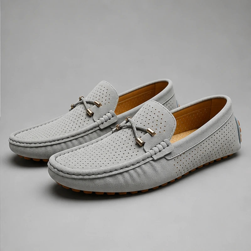 San Marco Woven Leather Loafer - Gray - men's loafers - Hendlys - Image 2