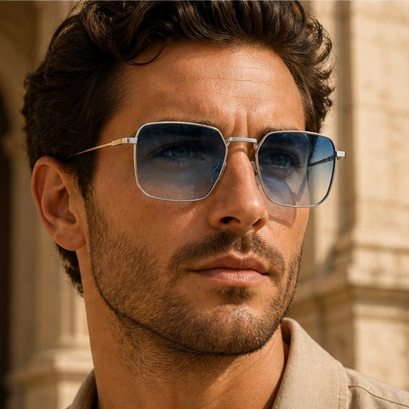 Caldora Shades - Silver - gold frame - Hendlys - Image 3
