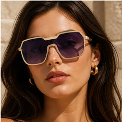 Calix Square-Frame Tinted Shades - Gold - square frame - Hendlys - Image 3