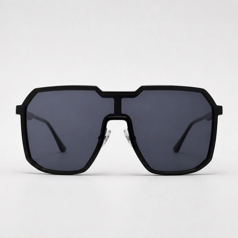 Calix Square-Frame Tinted Shades - Black - sunglasses - Hendlys - Image 2