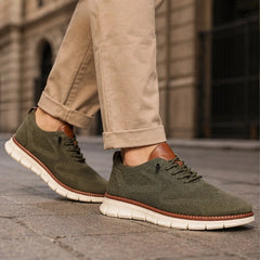 Callen Everyday Sneaker - Military Green - knit upper - Hendlys - Image 4