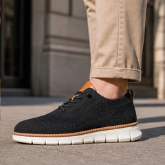 Callen Everyday Sneaker - Black - knit upper - Hendlys - Image 4