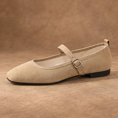 Camille Women's Orthopedic Mary Jane Flats - Beige - Women's Footwear > Flats > Mary Jane Flats - Hendlys - Image 3