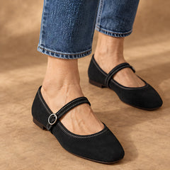 Camille Women's Orthopedic Mary Jane Flats - Black - Women's Footwear > Flats > Mary Jane Flats - Hendlys - Image 1