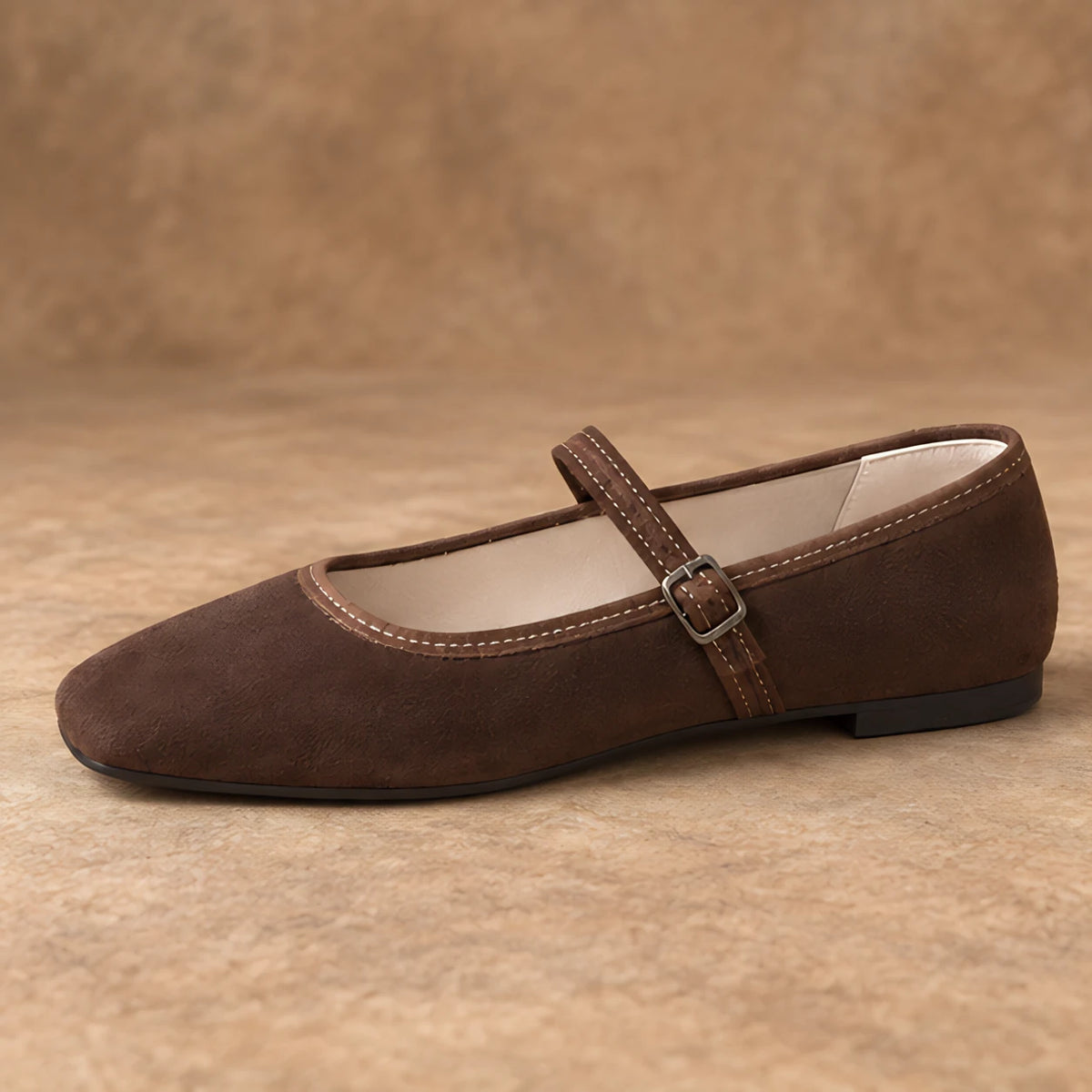 Camille Women's Orthopedic Mary Jane Flats - Brown - Women's Footwear > Flats > Mary Jane Flats - Hendlys - Image 3