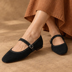 Camille Women's Orthopedic Mary Jane Flats - Black - female - Hendlys - Image 4