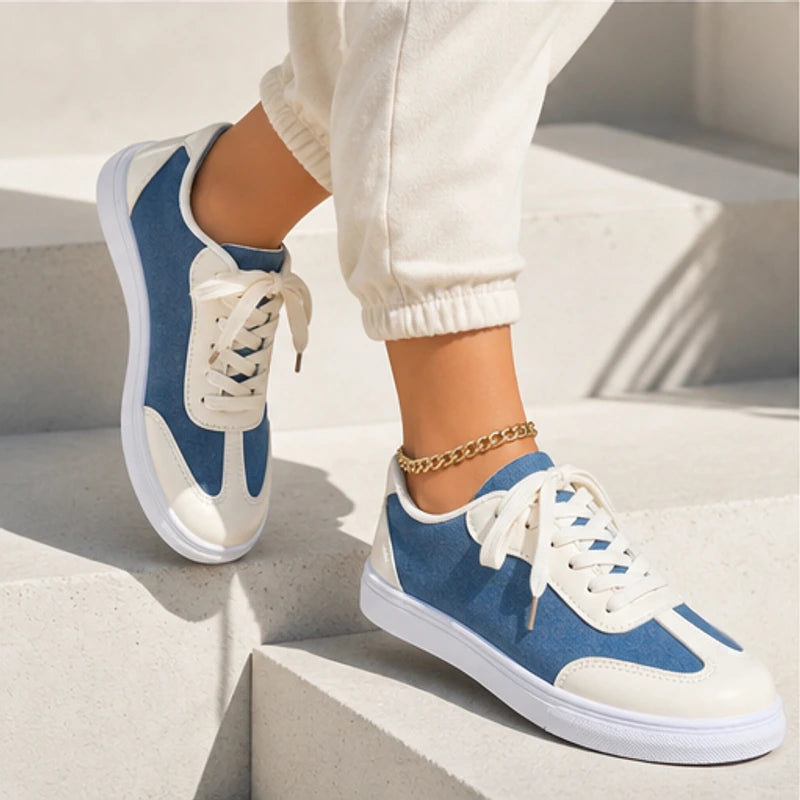 Capri Denim Low-Top Sneaker - Off White - street style - Hendlys - Image 6