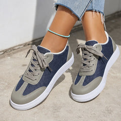 Capri Denim Low-Top Sneaker - Taupe Gray - casual shoes - Hendlys - Image 5